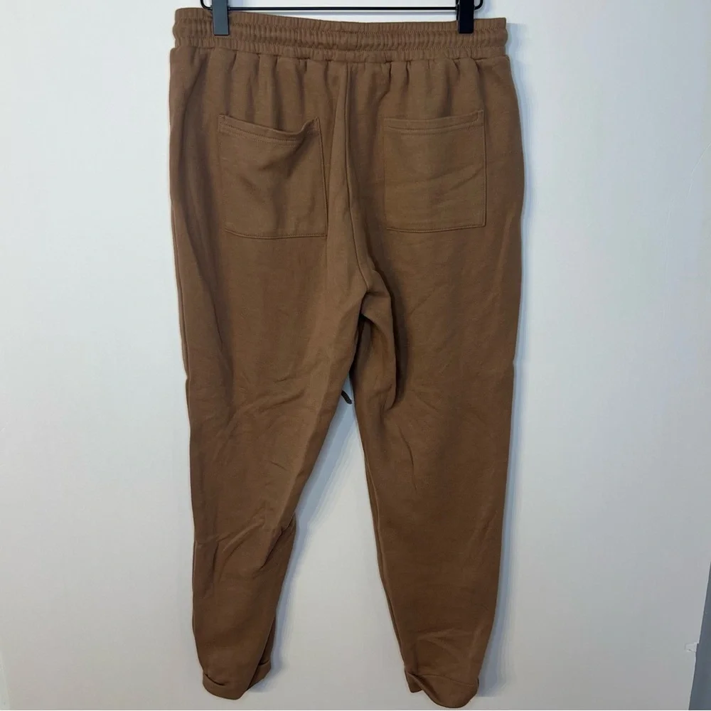 Fixmatti Brown Colorblock 2-Piece Sweatsuit Set, Size XL, Sweatshirt & Joggers - Picture 15 of 16